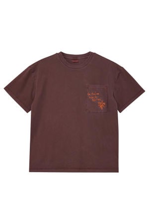 T-shirt donkerpaars