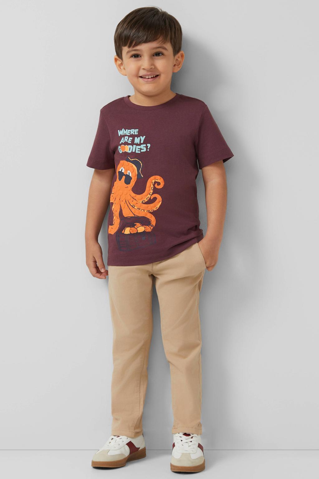 s.Oliver T-shirt donkerpaars