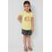 s.Oliver T-shirt met pailletten geel