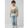 s.Oliver T-shirt met print - blauw