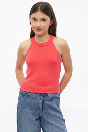 tanktop met textuur roze