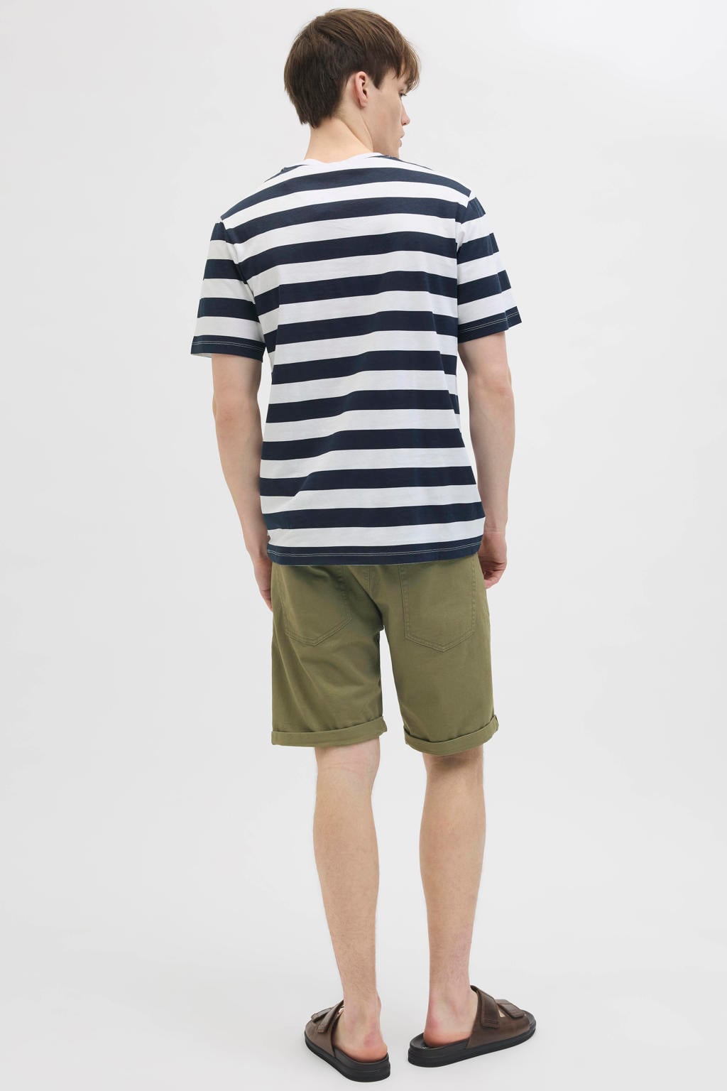 JJ REBEL JREBFIVERS regular chino short olijfgroen