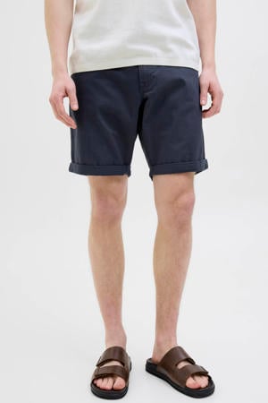 JREBFIVERS regular chino short donkerblauw