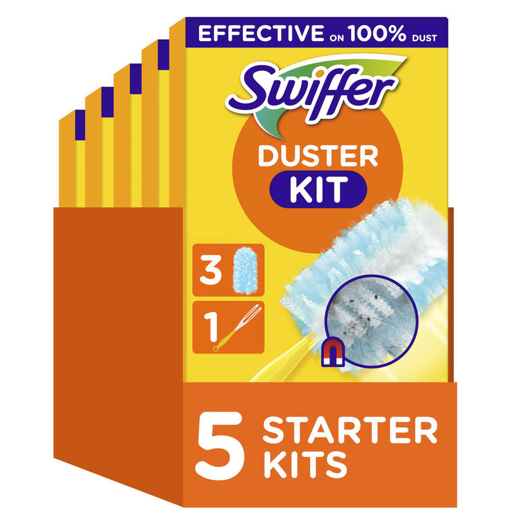 Swiffer Duster Plumeauset 5 x (1 Handvat + 3 Navullingen)