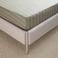 NOUS Living katoenen gestreepte hoeslaken (tot 25 cm) - groen/offwhite