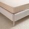 NOUS Living katoenen gestreepte hoeslaken (tot 25 cm) - zand/offwhite