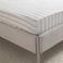 NOUS Living katoenen gestreepte hoeslaken (tot 25 cm) - donkerbruin/offwhite