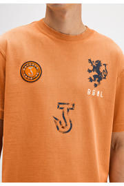 thumbnail: Butcher of Blue oversized T-shirt met backprint oranje