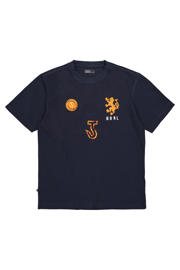 thumbnail: Butcher of Blue oversized T-shirt met backprint donkerblauw