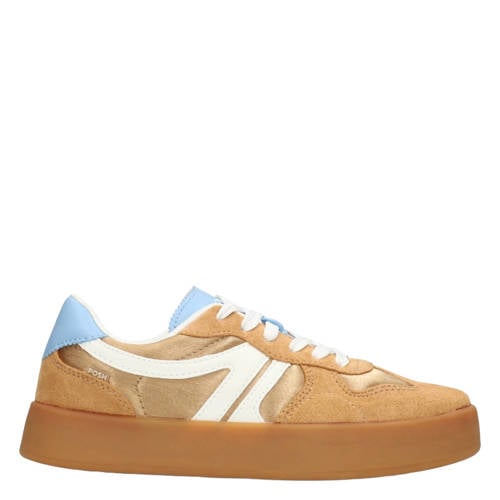 POSH by Poelman sneakers bruin/wit/blauw afbeelding