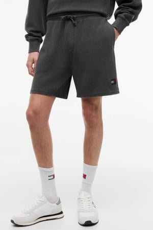 relaxed sweatshort antraciet