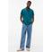 Tommy Jeans regular fit polo met geribde boorden - groen