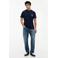 Tommy Jeans regular fit T-shirt met backprint - donkerblauw