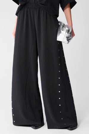 high waist broek zwart