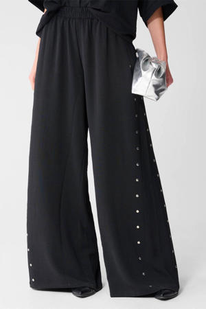 high waist broek zwart