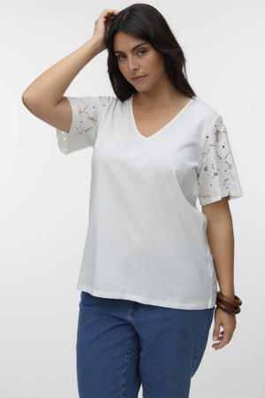 top broderie ecru