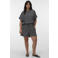 VERO MODA CURVE gestreepte top zwart