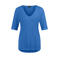 Claudia Sträter top met linnen blauw