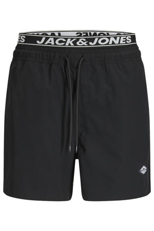 zwemshort met logo zwart