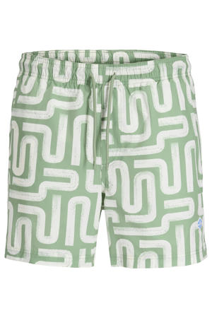 zwemshort met print groen
