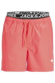 thumbnail: JACK & JONES PANTS STUDIO zwemshort met logo koraalrood