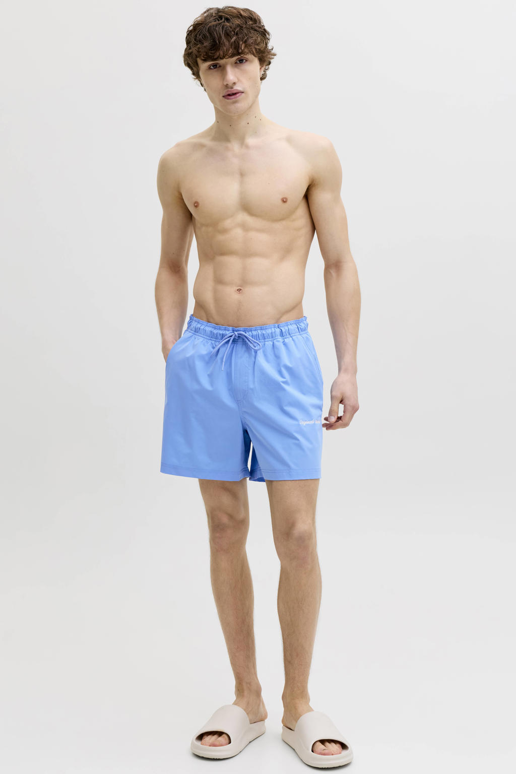 JACK & JONES PANTS STUDIO zwemshort lichtblauw