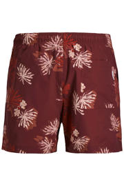 thumbnail: JACK & JONES PANTS STUDIO zwemshort met print donkerrood