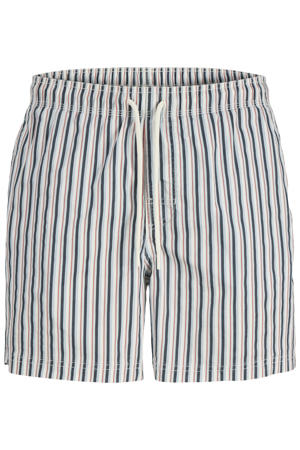 gestreepte zwemshort blauw