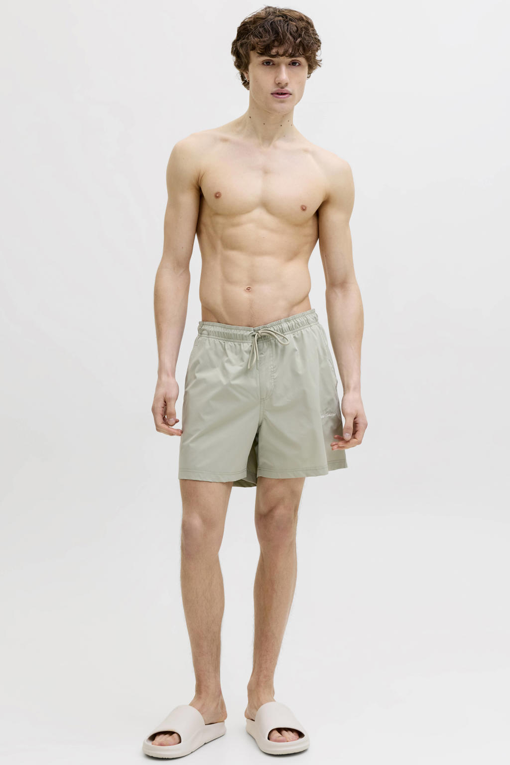 JACK & JONES PANTS STUDIO zwemshort grijsgroen