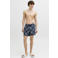 JACK & JONES PANTS STUDIO zwemshort met print donkerblauw