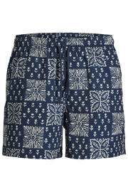thumbnail: JACK & JONES PANTS STUDIO zwemshort met print donkerblauw