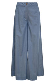 thumbnail: Maicazz & Zizo katoenen high wide leg broek - blauw
