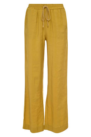 modal loose fit casual broek - oker