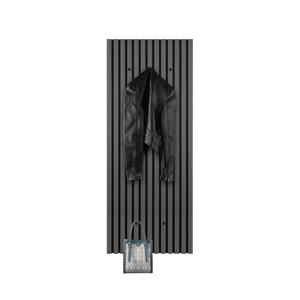 wandkapstok Grace eiken zwart (50x125 cm)