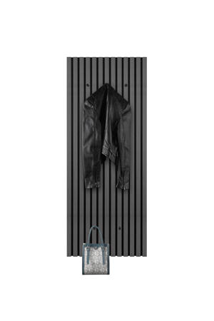 wandkapstok Grace eiken zwart (50x125 cm)