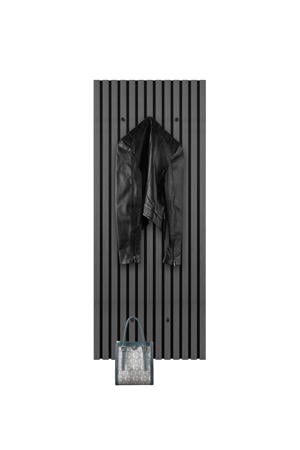 wandkapstok Grace eiken zwart (50x125 cm)