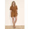 Tramontana high waist casual short donker oranje