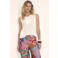 Tramontana high waist gebloemde casual broek blauw
