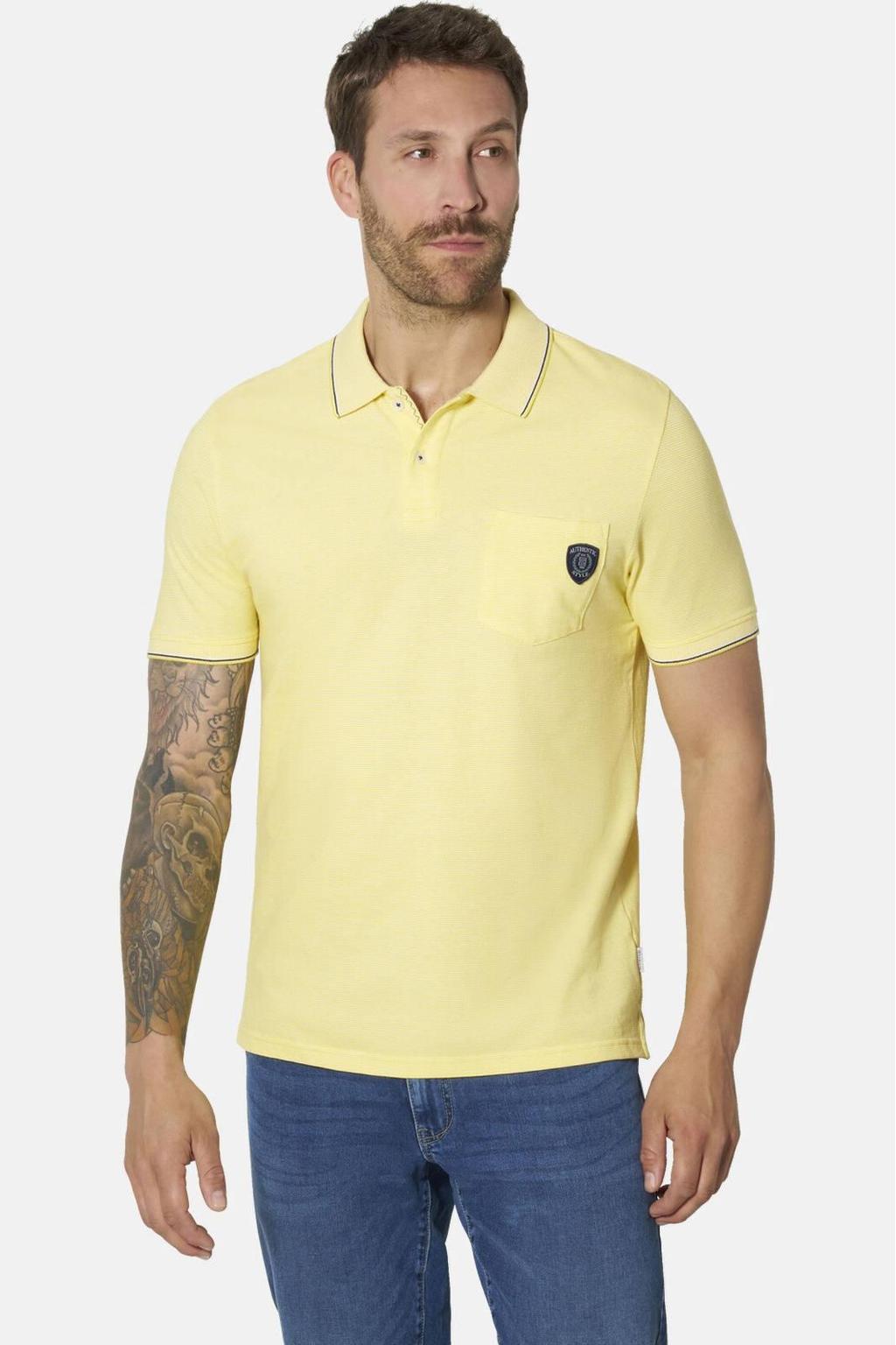 Babista regular fit polo Plus Size - geel