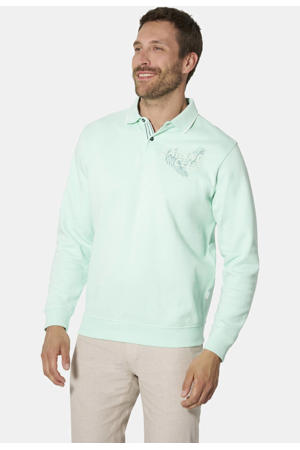 katoenen regular fit trui Plus Size - mintgroen