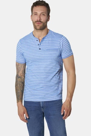 regular fit gestreept T-shirt Plus Size - blauw