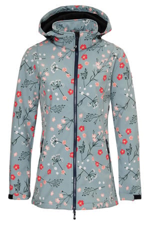 Flower jas blauw