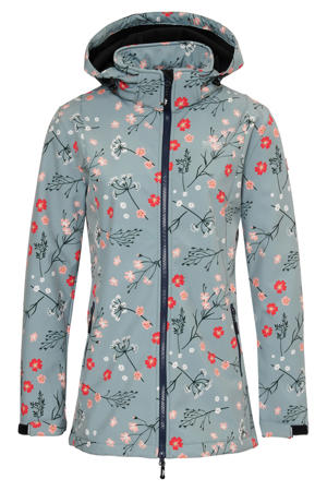 Flower jas blauw