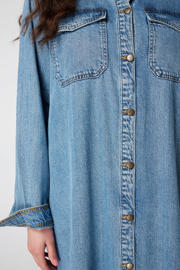 thumbnail: MS Mode blousejurk medium blue denim
