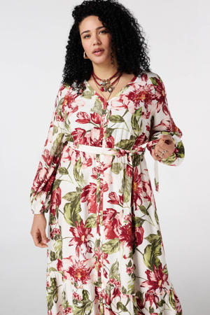 gebloemde blousejurk multi