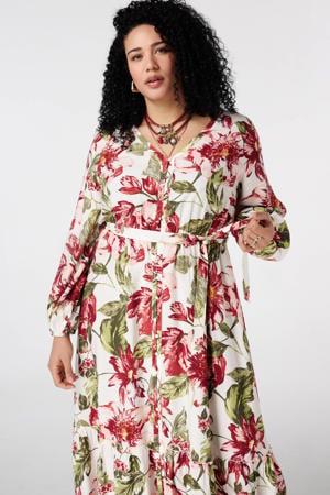 gebloemde blousejurk multi