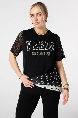 T-shirt zwart