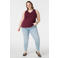 MS Mode top donkerrood