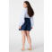 MS Mode regular high waist casual short dark blue denim