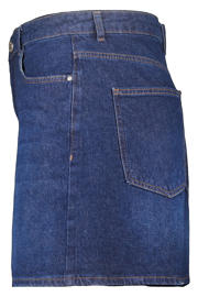 thumbnail: MS Mode regular high waist casual short dark blue denim